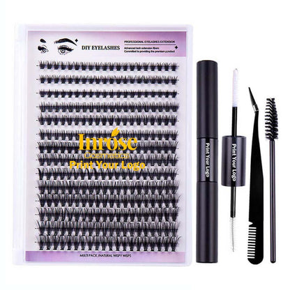 DIY false eyelash lash segmented false lash set thick grafted cruelty free