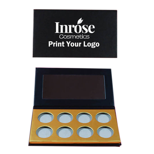 8 color DIY eyeshadow palette matte shimmer glitter high pigmented