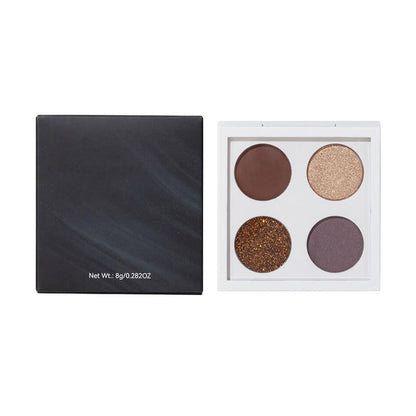 4 Color 26Mm Diy Eyeshadow Palette Waterproof High Pigmented Private Label