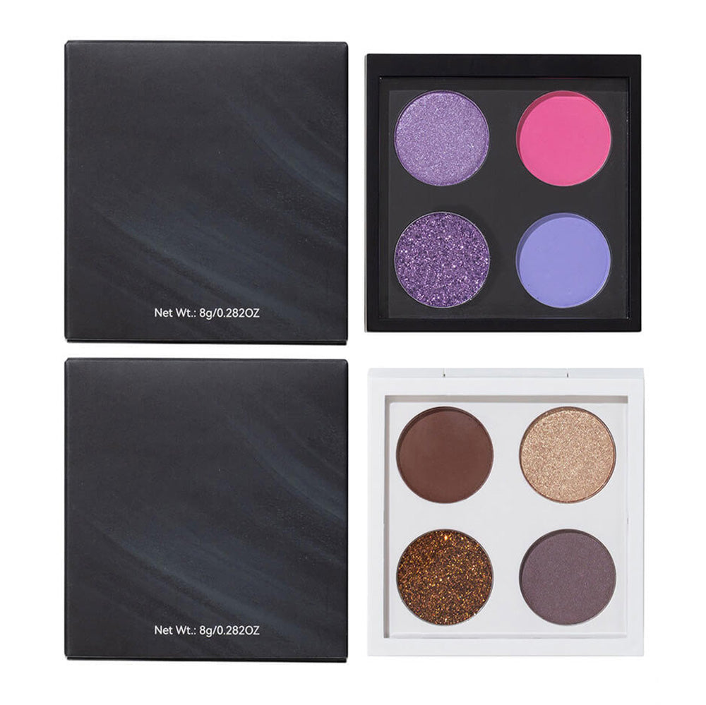 4 Color 26mm Diy Eyeshadow Palette Matte Shimmer High Pigmented Private Label