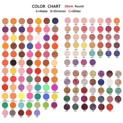 4 Color 26mm Diy Eyeshadow Palette Matte Shimmer High Pigmented Private Label