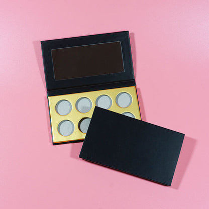 8 color DIY eyeshadow palette matte shimmer glitter high pigmented