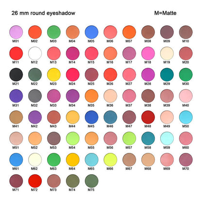 8 color DIY eyeshadow palette matte shimmer glitter high pigmented