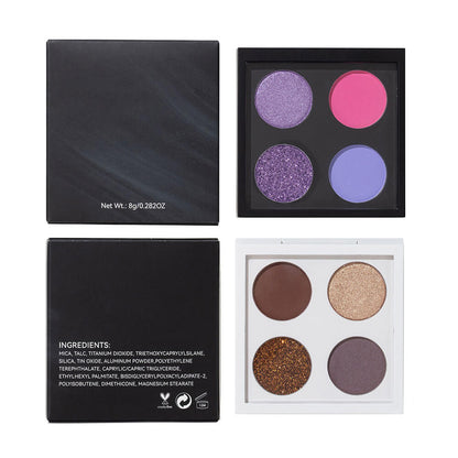 4 color 26mm DIY eyeshadow palette waterproof high pigmented private label