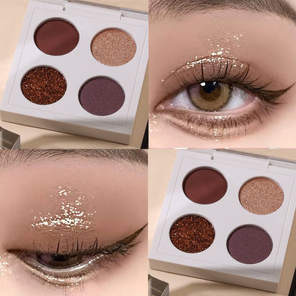 4 color 26mm DIY eyeshadow palette waterproof high pigmented private label