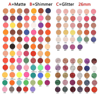 4 color 26mm DIY eyeshadow palette waterproof high pigmented private label
