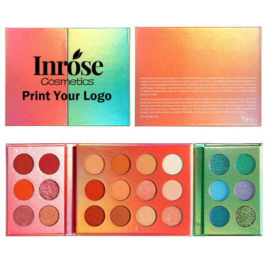 24 color eyeshadow palette double-door foldable matte earth tones