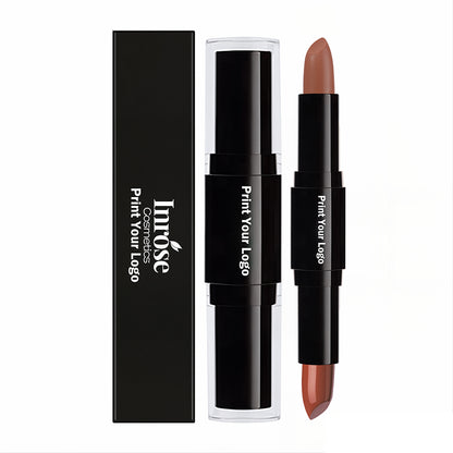 12-Color 2-in-1 Matte & Moisturizing Lipstick Dual Long-Lasting Non-sticky