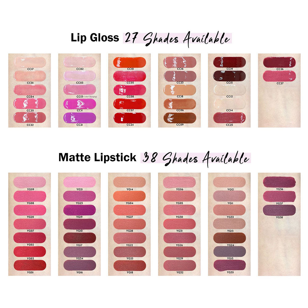 27-Color 2-in-1 DUO Lip Gloss Nude Shimmer with Double Heads Hot Selling