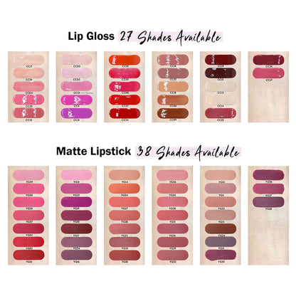 27-Color 2-in-1 DUO Lip Gloss Nude Shimmer with Double Heads Hot Selling