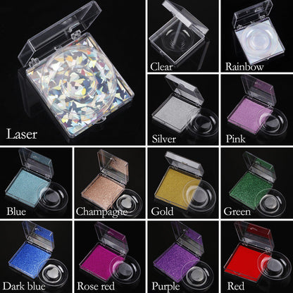 13 color square eyelash box empty packaging box thickened single pair
