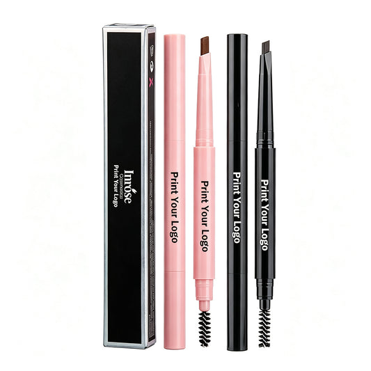 4 Color Eyebrow Pencil Brow Tint Waterproof Long Lasting Double-Headed