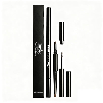 4 Color 3 In 1 Eyebrow Pencil Brow Pen Multi-Function Waterproof Long Lasting