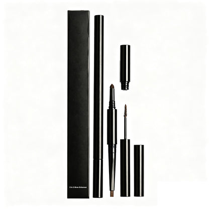 4 Color 3 In 1 Eyebrow Pencil Brow Pen Multi-Function Waterproof Long Lasting
