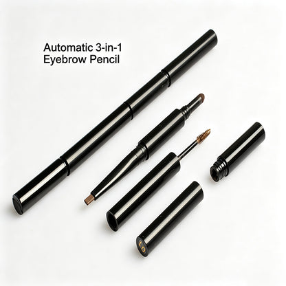 4 Color 3 In 1 Eyebrow Pencil Brow Pen Multi-Function Waterproof Long Lasting