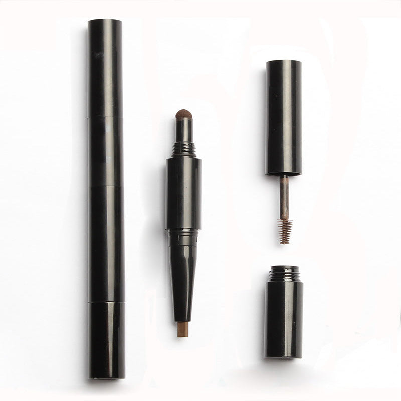 4 Color 3 In 1 Eyebrow Pencil Brow Pen Multi-Function Waterproof Long Lasting