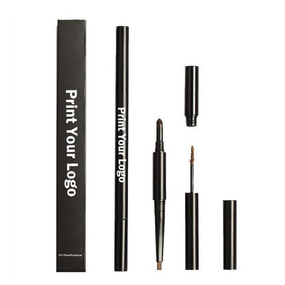 4 color eyebrow pencil 3 in 1 brow pen multi-function waterproof