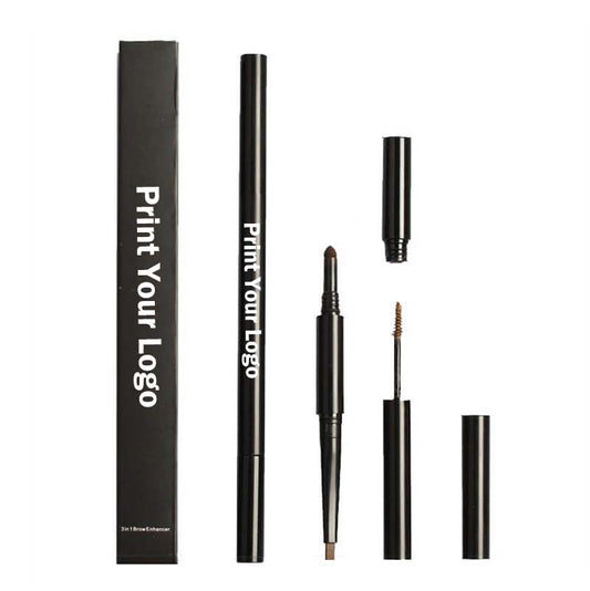 4 color eyebrow pencil 3 in 1 brow pen multi-function waterproof