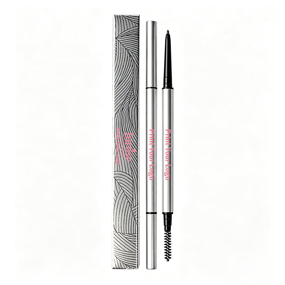 5 Color Eyebrow Pencil High Pigmented Silver Brow Pen Waterproof Private Label