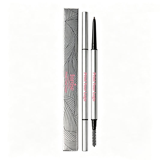 5 Color Eyebrow Pencil High Pigmented Silver Brow Pen Waterproof Private Label