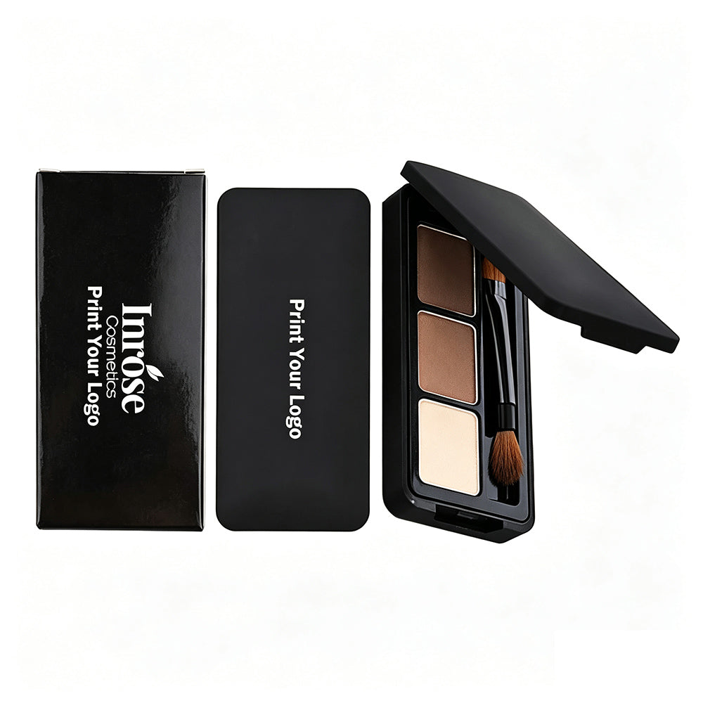 Eyebrow Powder Set With Brush Waterproof Long Lasting Vegan Private Label