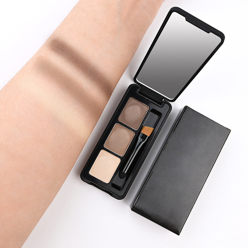 Eyebrow Powder Set With Brush Waterproof Long Lasting Vegan Private Label