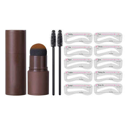 5 color eyebrow powder seal set stamp powder contour hairline shadow