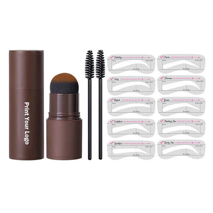 5 color eyebrow powder seal set stamp powder contour hairline shadow