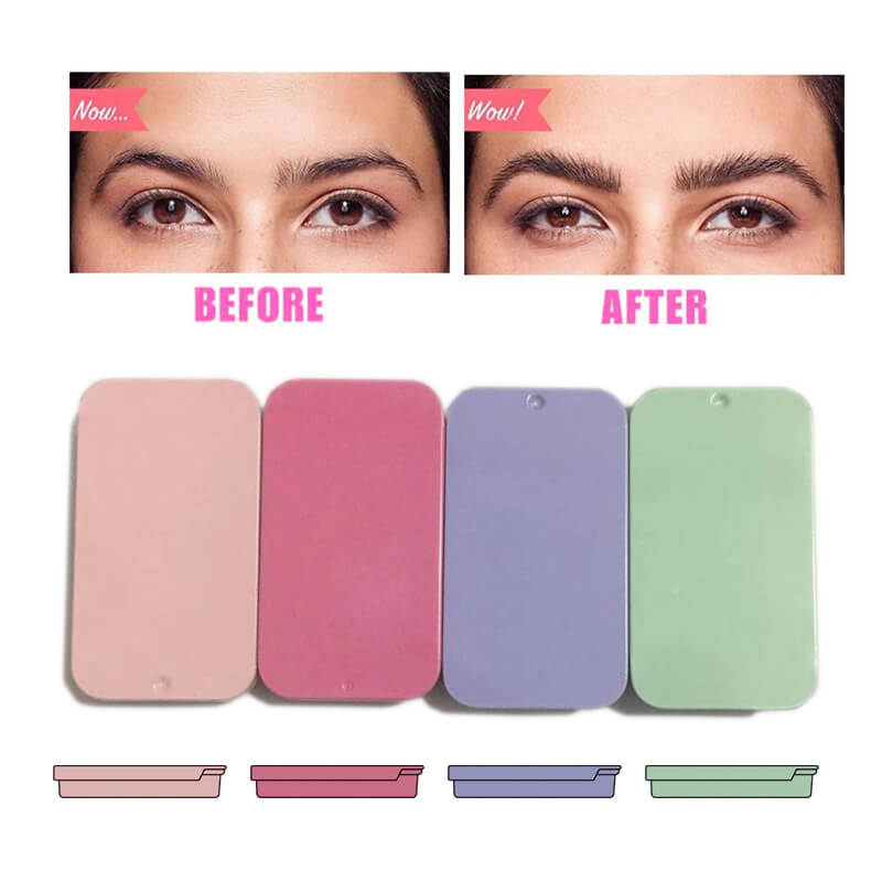 12 color eyebrow soap with brush styling brow shaping colorless