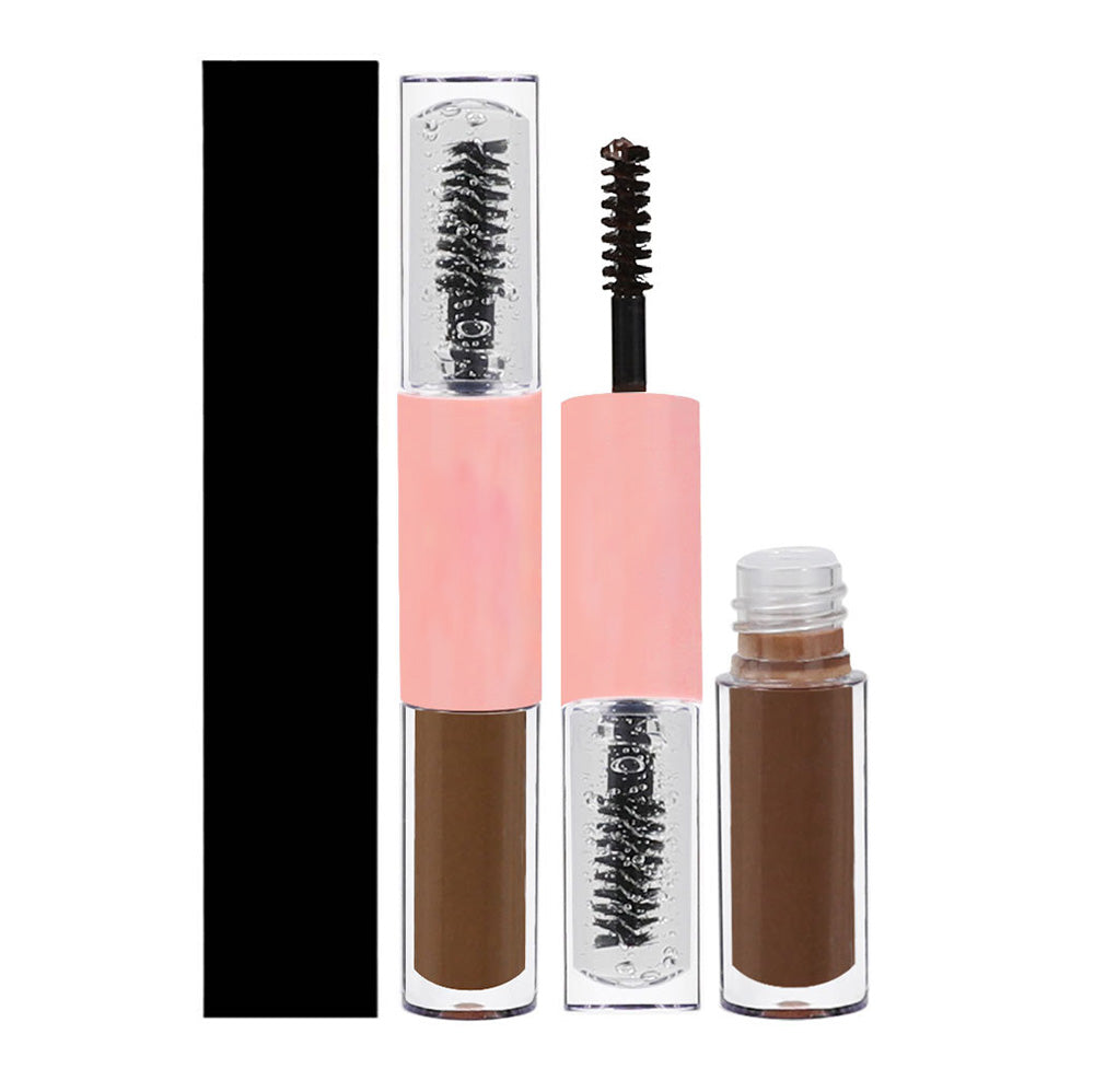 4-Color 2-in-1 Transparent Brow Gel Waterproof Long-Lasting Brow Mascara