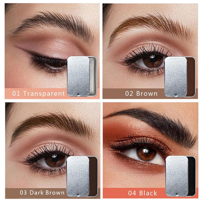 4 color eyebrow wax with brush eyebrow soap brow dye cream styling