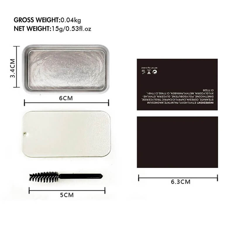 4 color eyebrow wax with brush eyebrow soap brow dye cream styling