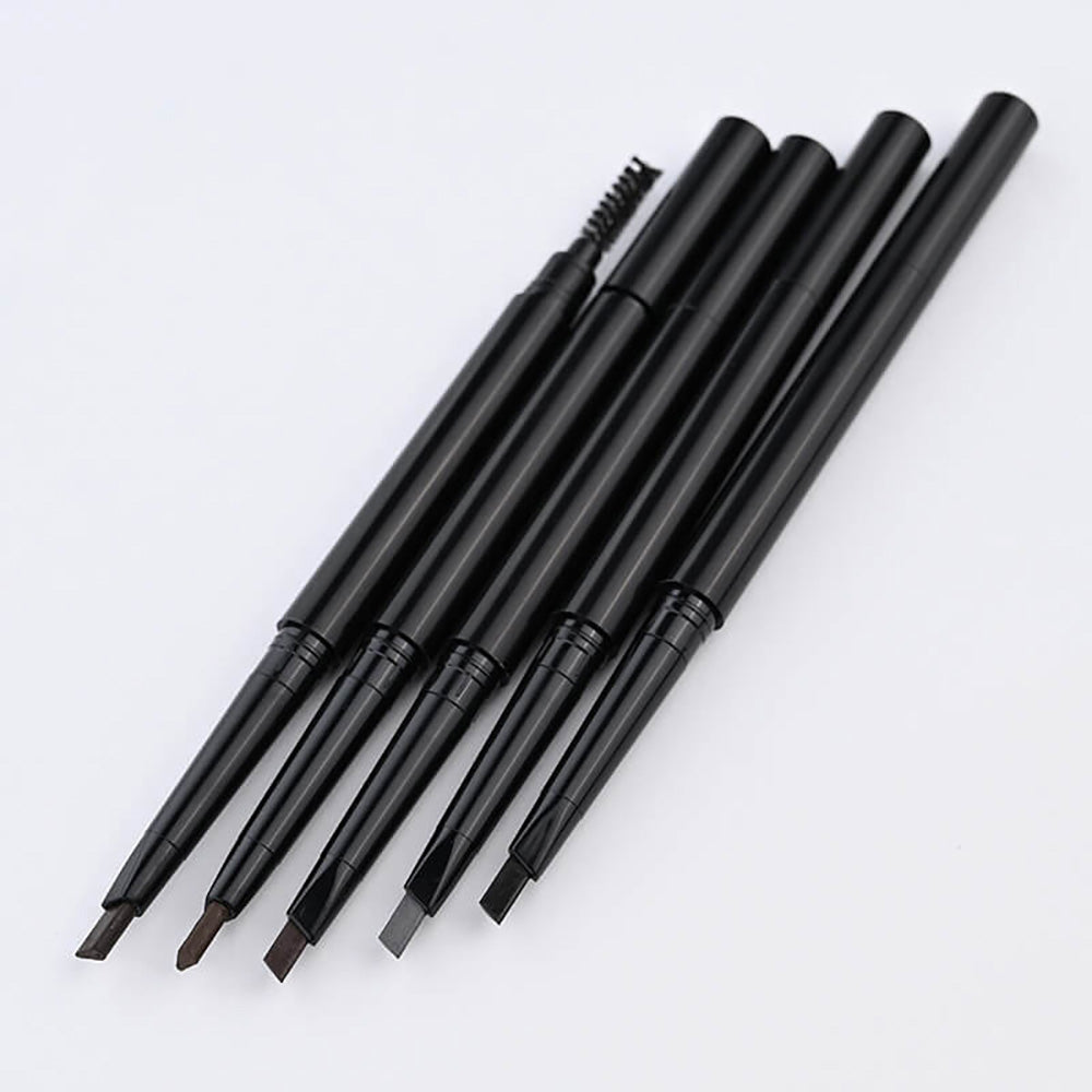 5 Color Eyebrow Pencil Double-Ended Brow Pen Long Lasting Waterproof