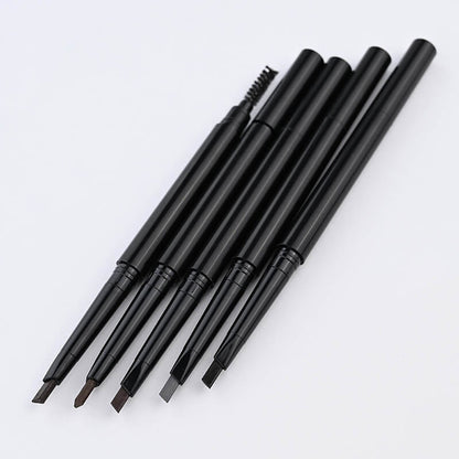 5 Color Eyebrow Pencil Double-Ended Brow Pen Long Lasting Waterproof