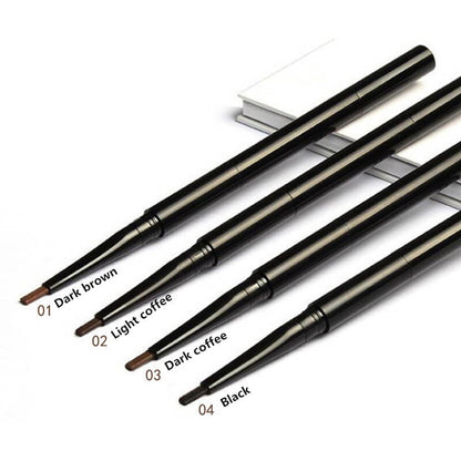 4 color eyebrow pencil 3 in 1 brow pen multi-function waterproof