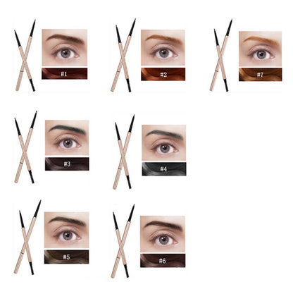 7 color eyebrow pencil brow pen with brush long lasting waterproof