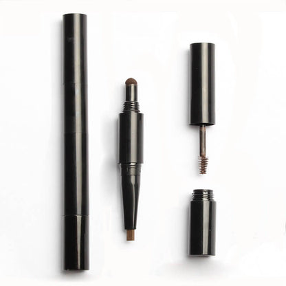 4 color eyebrow pencil 3 in 1 brow pen multi-function waterproof