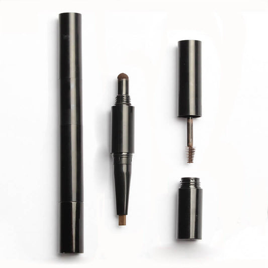 4 color eyebrow pencil 3 in 1 brow pen multi-function waterproof