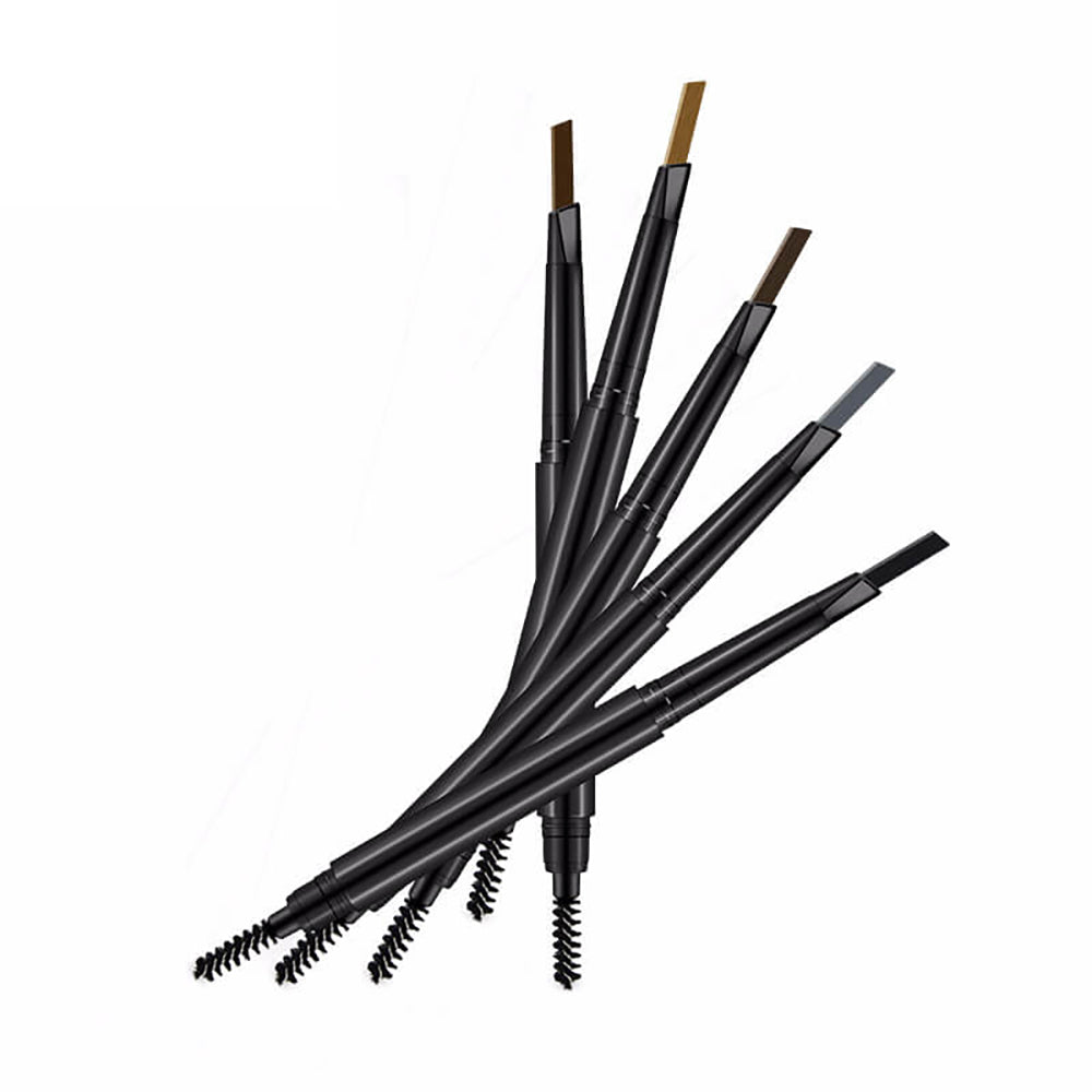 5 Color Eyebrow Pencil Double-Ended Brow Pen Long Lasting Waterproof