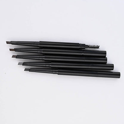 5 Color Eyebrow Pencil Double-Ended Brow Pen Long Lasting Waterproof