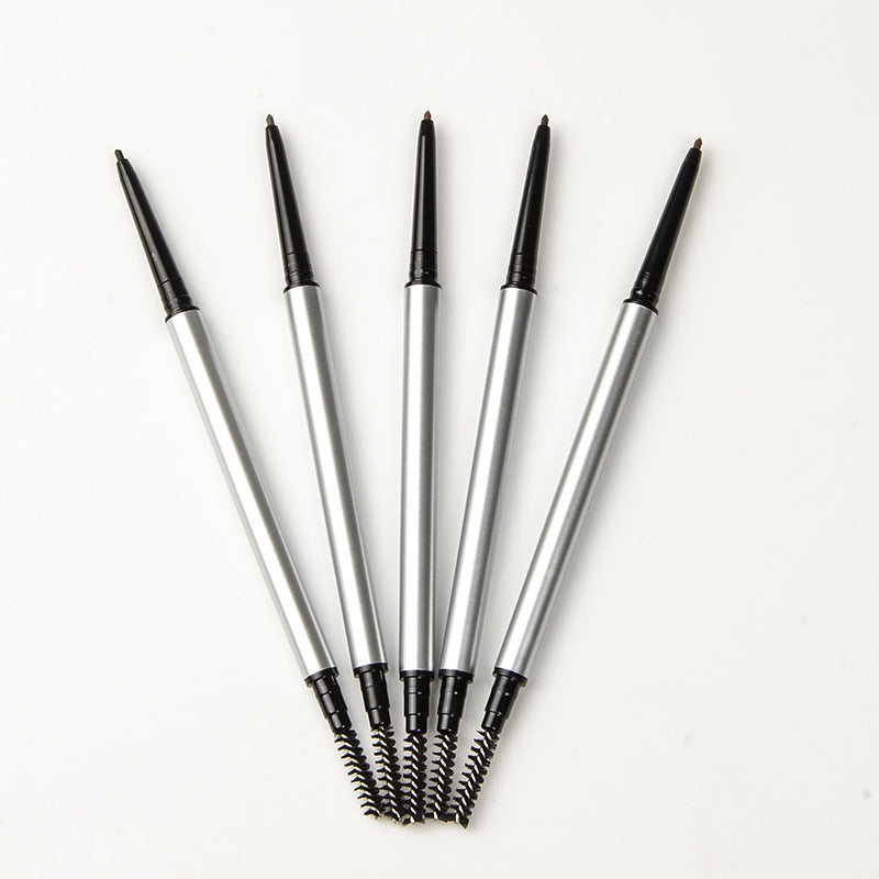 5 Color Eyebrow Pencil High Pigmented Silver Brow Pen Waterproof Private Label