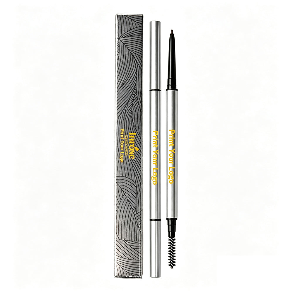 5 Color Eyebrow Pencil High Pigmented Silver Brow Pen Waterproof Private Label