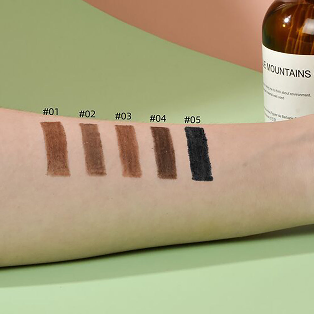 5 Color Eyebrow Pencil High Pigmented Silver Brow Pen Waterproof Private Label