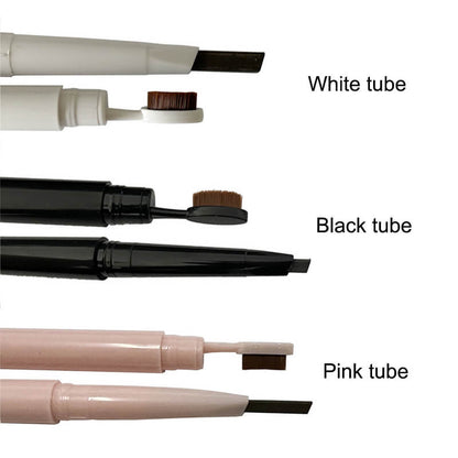 6 color eyebrow pencil with brush double head waterproof long lasting