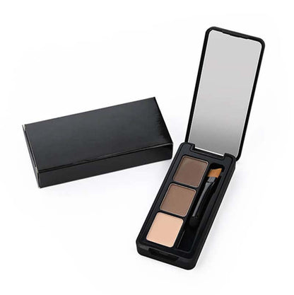 Eyebrow powder set with brush waterproof long lasting