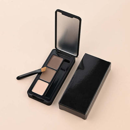 Eyebrow powder set with brush waterproof long lasting