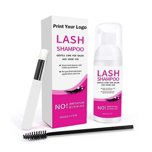 Eyelash shampoo kit cleaning eyebrow foam lash mousse lash wash vegan