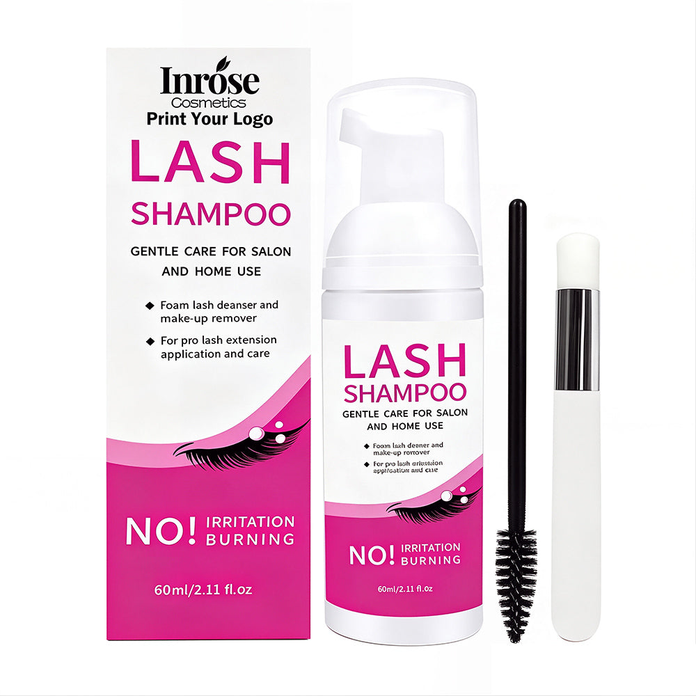 Eyelash Shampoo Kit Cleaning Eyebrow Foam Lash Mousse Lash Wash Vegan