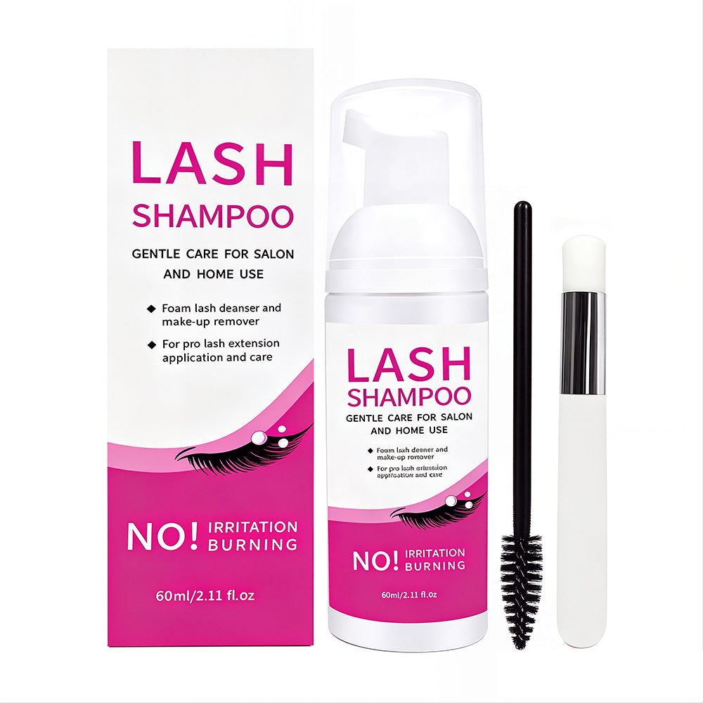 Eyelash Shampoo Kit Cleaning Eyebrow Foam Lash Mousse Lash Wash Vegan
