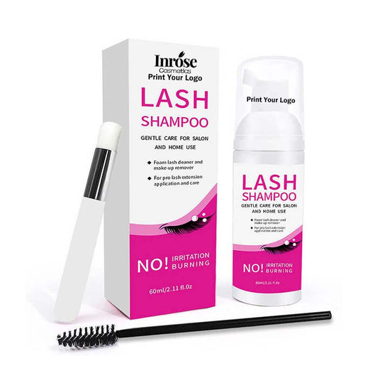 Eyelash shampoo kit cleaning eyebrow foam lash mousse lash wash vegan